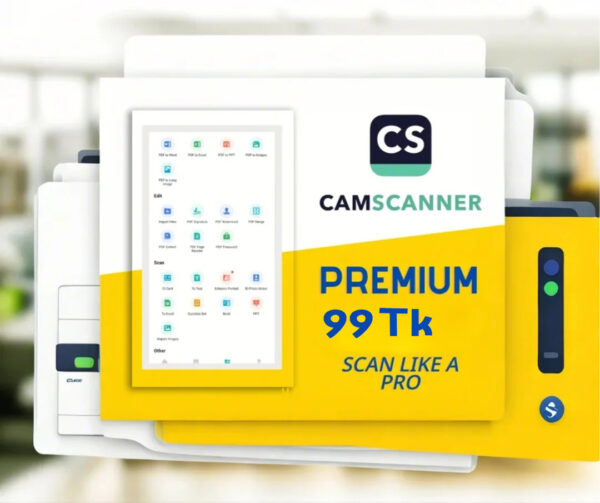 CamScanner Pro লাইফটাইম এক্সেস এখন মাত্র ৯৯ টাকায়!