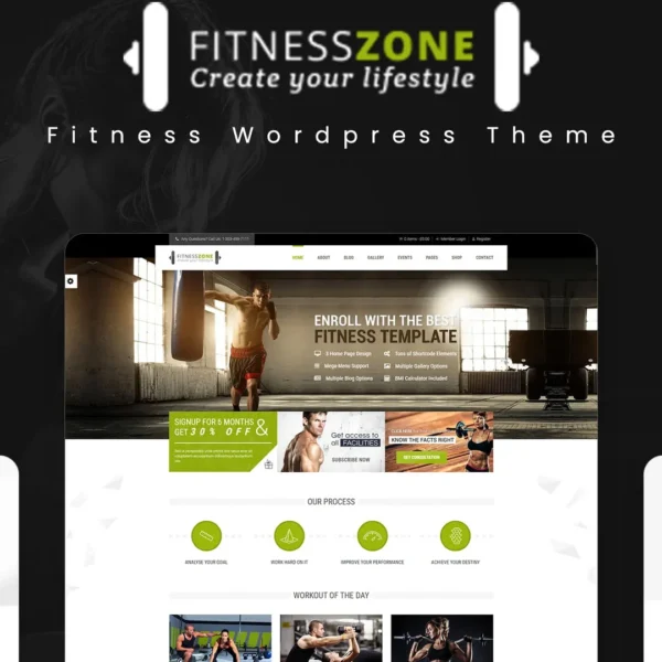 Fitness Zone – Gym & Fitness WordPress Theme