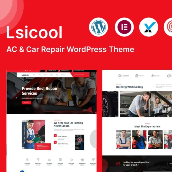 Lsicool – AC & Car Repair WordPress Theme