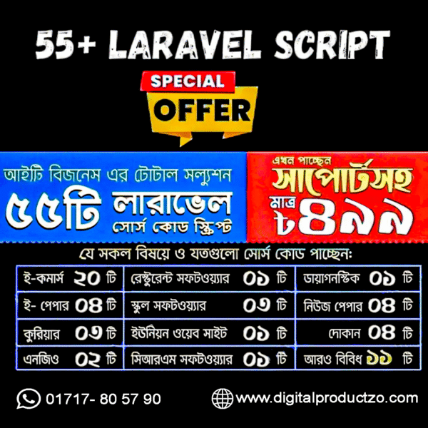 55+ Laravel Script Collection for IT Businesses – All-in-One Pack
