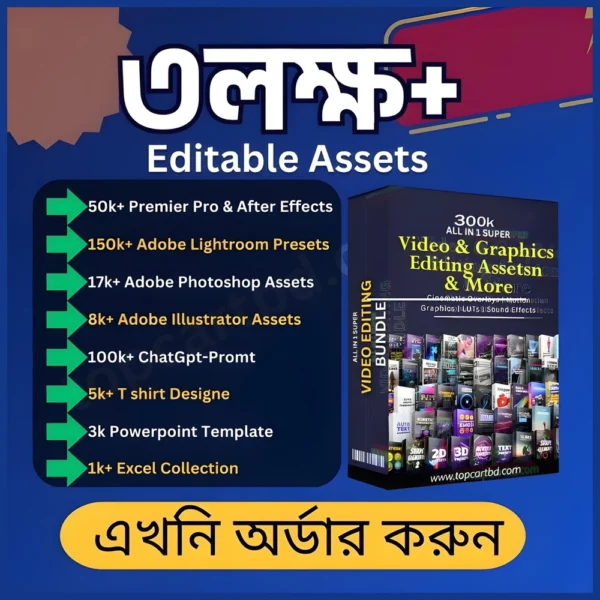 গ্রাফিক ও ভিডিও এডিটিং বান্ডল (All-in-One Creative Toolkit)